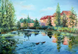 Ráno v mestskom parku. Košice